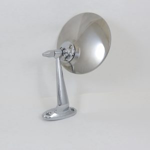 Outside mirror: round head, reversible base