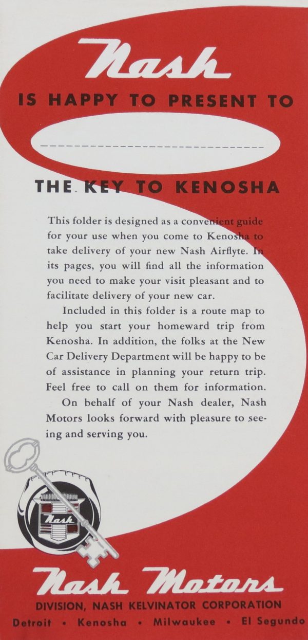 Nash Presents The Key to Kenosha - 1954