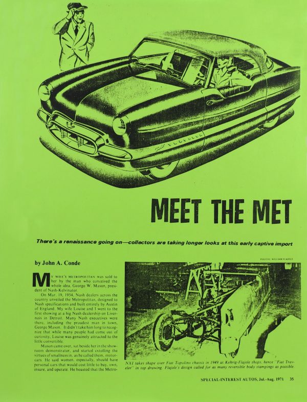 "Special Interest" magazine story - 1971