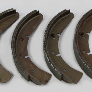 Brake shoe set: front - relined  (up to E-29283)